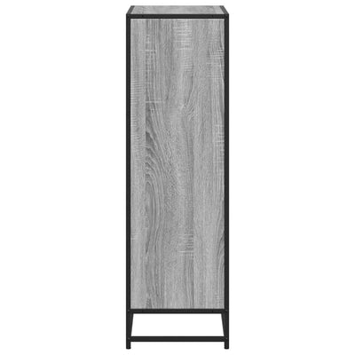 Kirjakaappi Harmaa Sonoma 65,5x33x107,5 cm Engineered Wood