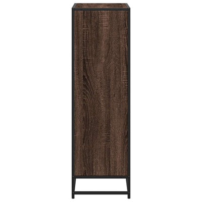 kirjakaappi ruskea tammi 65,5x33x107,5 cm tekninen puu