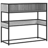 Konsolipöytä harmaa Sonoma 90x35x80 cm tekninen puu