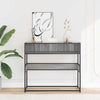 Konsolipöytä harmaa Sonoma 90x35x80 cm tekninen puu