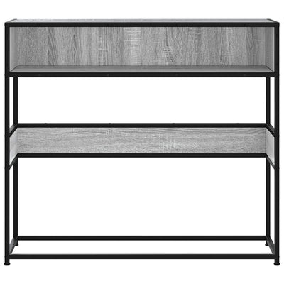 Konsolipöytä harmaa Sonoma 90x35x80 cm tekninen puu