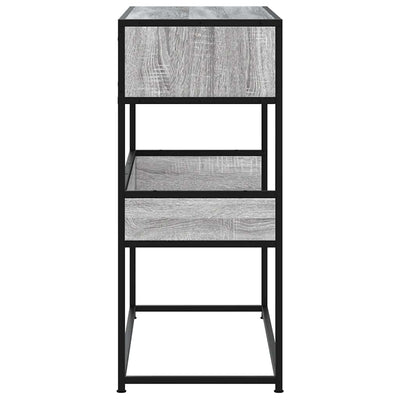 Konsolipöytä harmaa Sonoma 90x35x80 cm tekninen puu