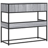 Konsolipöytä harmaa Sonoma 90x35x80 cm tekninen puu