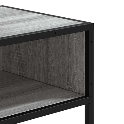 Konsolipöytä harmaa Sonoma 90x35x80 cm tekninen puu