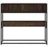 Konsolipöytä ruskea tammi 90x35x80 cm tekninen puu