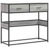 Konsolipöytä harmaa Sonoma 90x35x80 cm tekninen puu