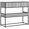 Konsolipöytä harmaa Sonoma 90x35x80 cm tekninen puu