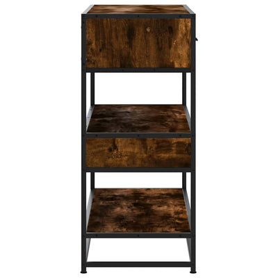 Savustettu tammi konsolipöytä Leona 90x35x80cm (puinen)