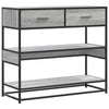 Konsolipöytä harmaa Sonoma 90x35x80 cm tekninen puu