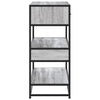 Konsolipöytä harmaa Sonoma 90x35x80 cm tekninen puu