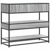 Konsolipöytä harmaa Sonoma 90x35x80 cm tekninen puu