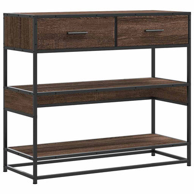 Ruskea konsolipöytä Leona 90x35x80cm (puinen)