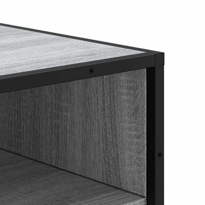 Kenkäteline harmaa Sonoma 48x38x97,5 cm tekninen puu