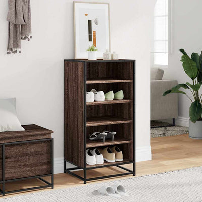 Kenkäteline ruskea tammi 48x38x97,5 cm tekninen puu