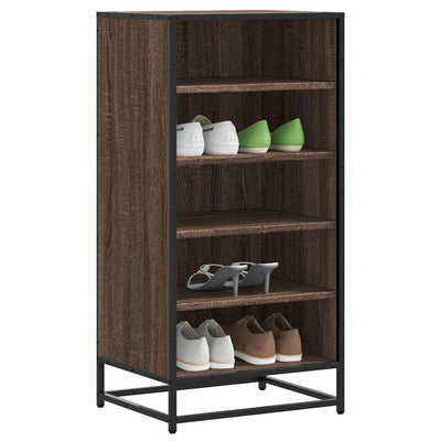 Kenkäteline ruskea tammi 48x38x97,5 cm tekninen puu