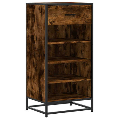 kenkäteline savustettu tammi 48x38x97,5 cm tekninen puu