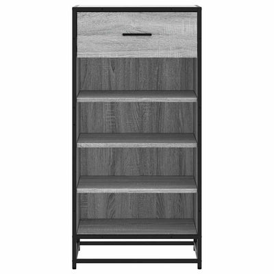 Kenkäteline harmaa Sonoma 48x38x97,5 cm tekninen puu