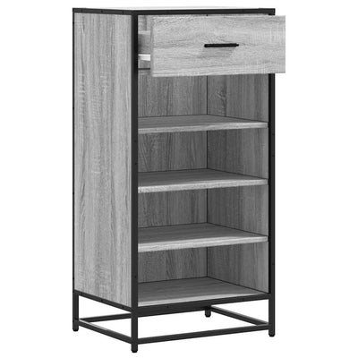 Kenkäteline harmaa Sonoma 48x38x97,5 cm tekninen puu