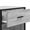 Kenkäteline harmaa Sonoma 48x38x97,5 cm tekninen puu