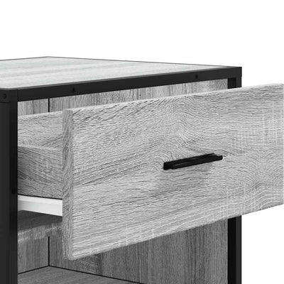 Kenkäteline harmaa Sonoma 48x38x97,5 cm tekninen puu
