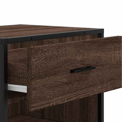 Kenkäteline ruskea tammi 48x38x97,5 cm tekninen puu