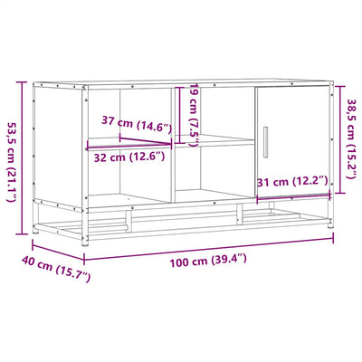 Musta kenkäpenkki Butca 100x40x53,5cm (suunniteltu puu ja metalli)