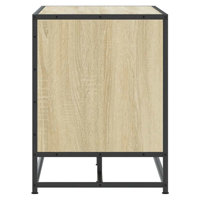 Kenkäpenkki sonoma tammi 100x40x53,5 cm suunniteltu puu metalli