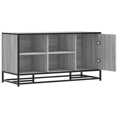 Kenkäpenkki harmaa Sonoma 100x40x53,5cm tekninen puu ja metalli