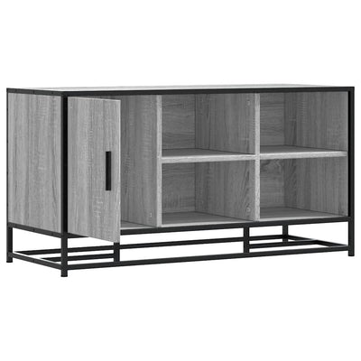 Kenkäpenkki harmaa Sonoma 100x40x53,5cm tekninen puu ja metalli
