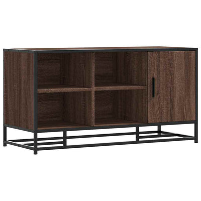 Kenkäpenkki ruskea tammi 100x40x53,5 cm tekninen puu ja metalli
