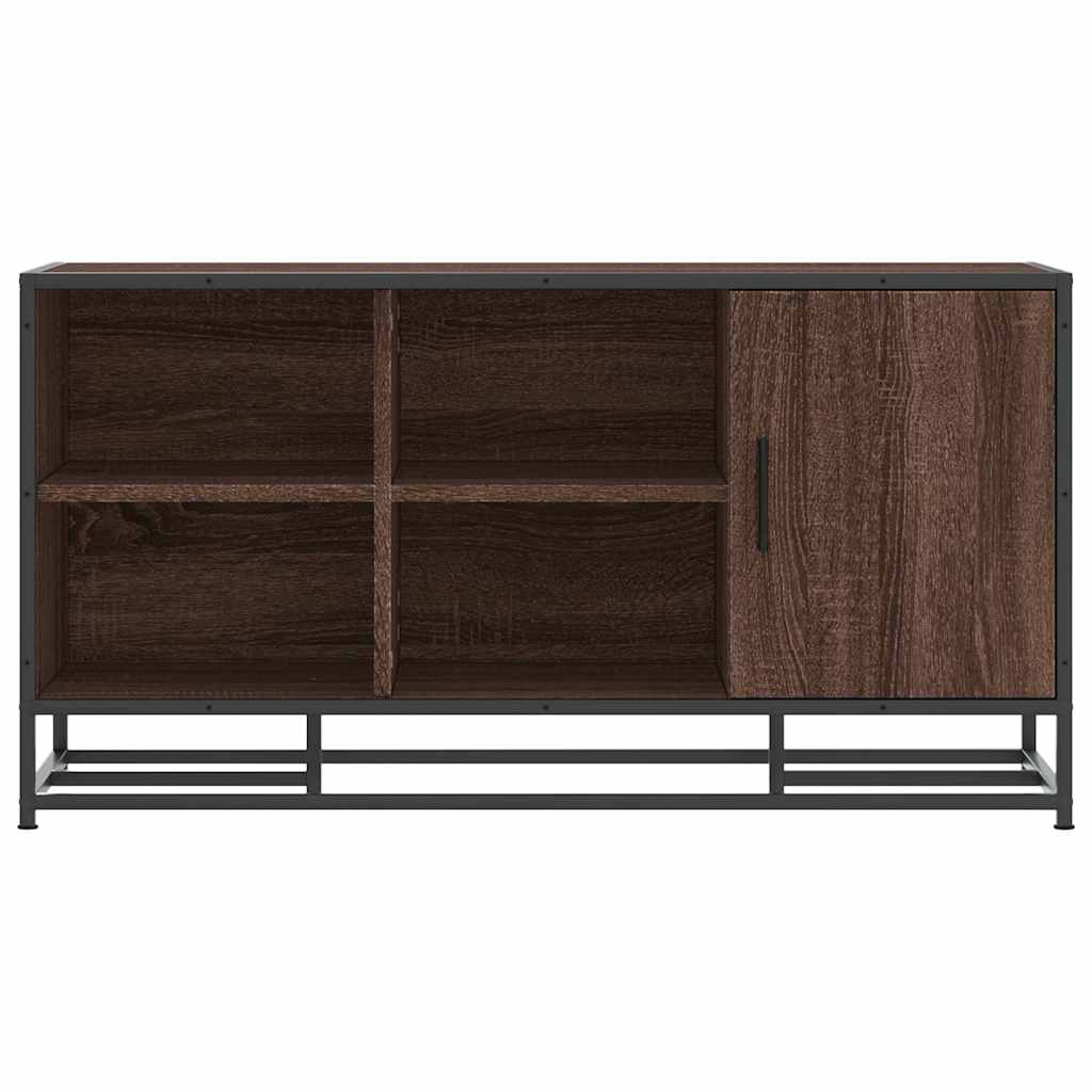 Ruskea kenkäpenkki Butca 100x40x53,5cm (puinen ja metalli)