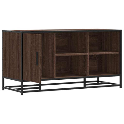 Kenkäpenkki ruskea tammi 100x40x53,5 cm tekninen puu ja metalli