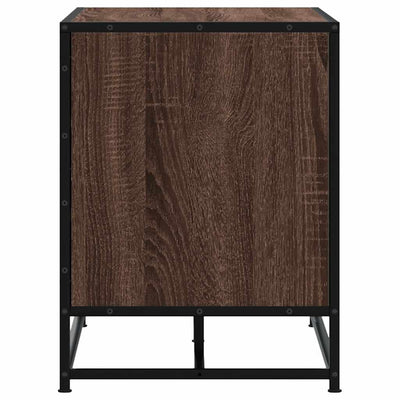 Kenkäpenkki ruskea tammi 100x40x53,5 cm tekninen puu ja metalli