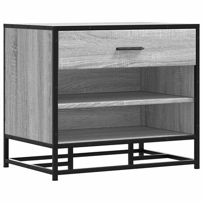 Kenkäpenkki harmaa Sonoma 60x40x53,5 cm tekninen puu ja metalli