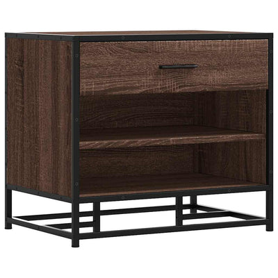 Ruskea kenkäpenkki Nejwedin 60x40x53,5cm (puinen ja metalli)