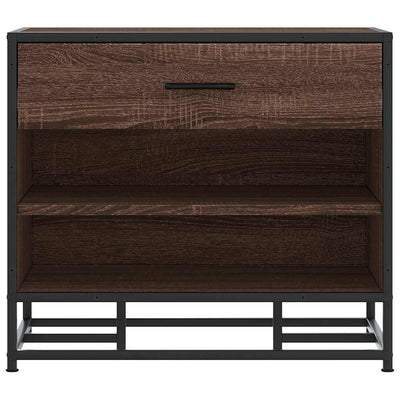 Ruskea kenkäpenkki Nejwedin 60x40x53,5cm (puinen ja metalli)