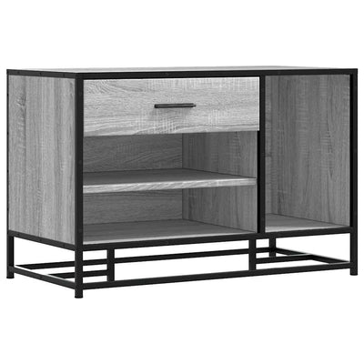 Kenkäpenkki harmaa Sonoma 80x40x53,5 cm tekninen puu ja metalli