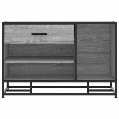 Kenkäpenkki harmaa Sonoma 80x40x53,5 cm tekninen puu ja metalli