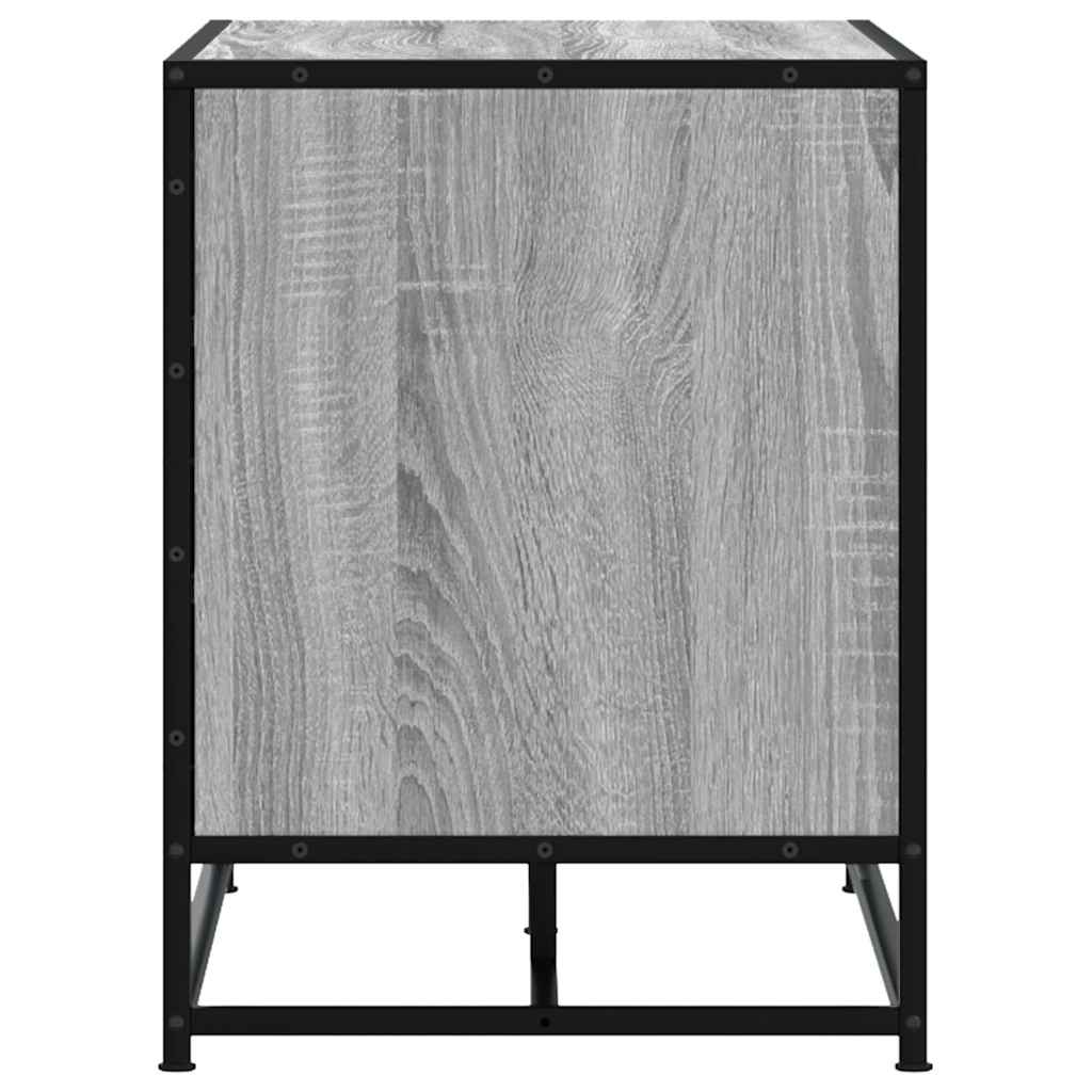 Harmaa kenkäpenkki Iosifa 80x40x53,5cm (puinen ja metalli)