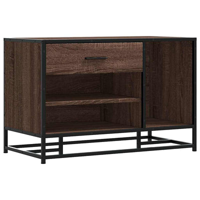 Ruskea kenkäpenkki Iosifa 80x40x53,5cm (puinen ja metalli)