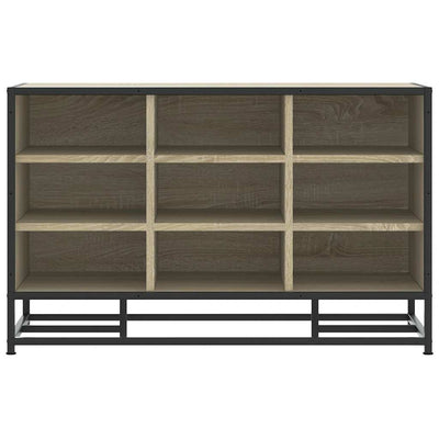 Kenkäpenkki sonoma tammi 84x40x53,5 cm suunniteltu puu metalli