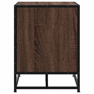 Kenkäpenkki ruskea tammi 84x40x53,5 cm tekninen puu ja metalli