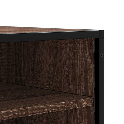 Ruskea kenkäpenkki Many 84x40x53,5cm (puinen ja metalli)