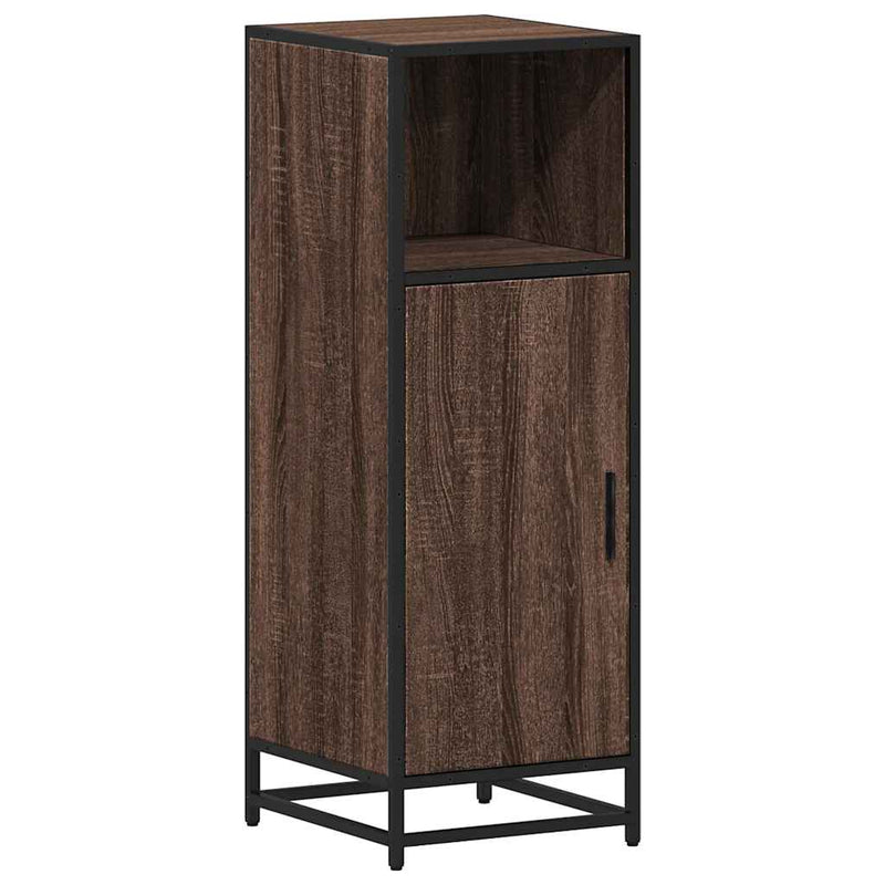 Ruskea tammi kylpyhuoneen kaappi Gavyn 35x37,5x100cm (puinen)