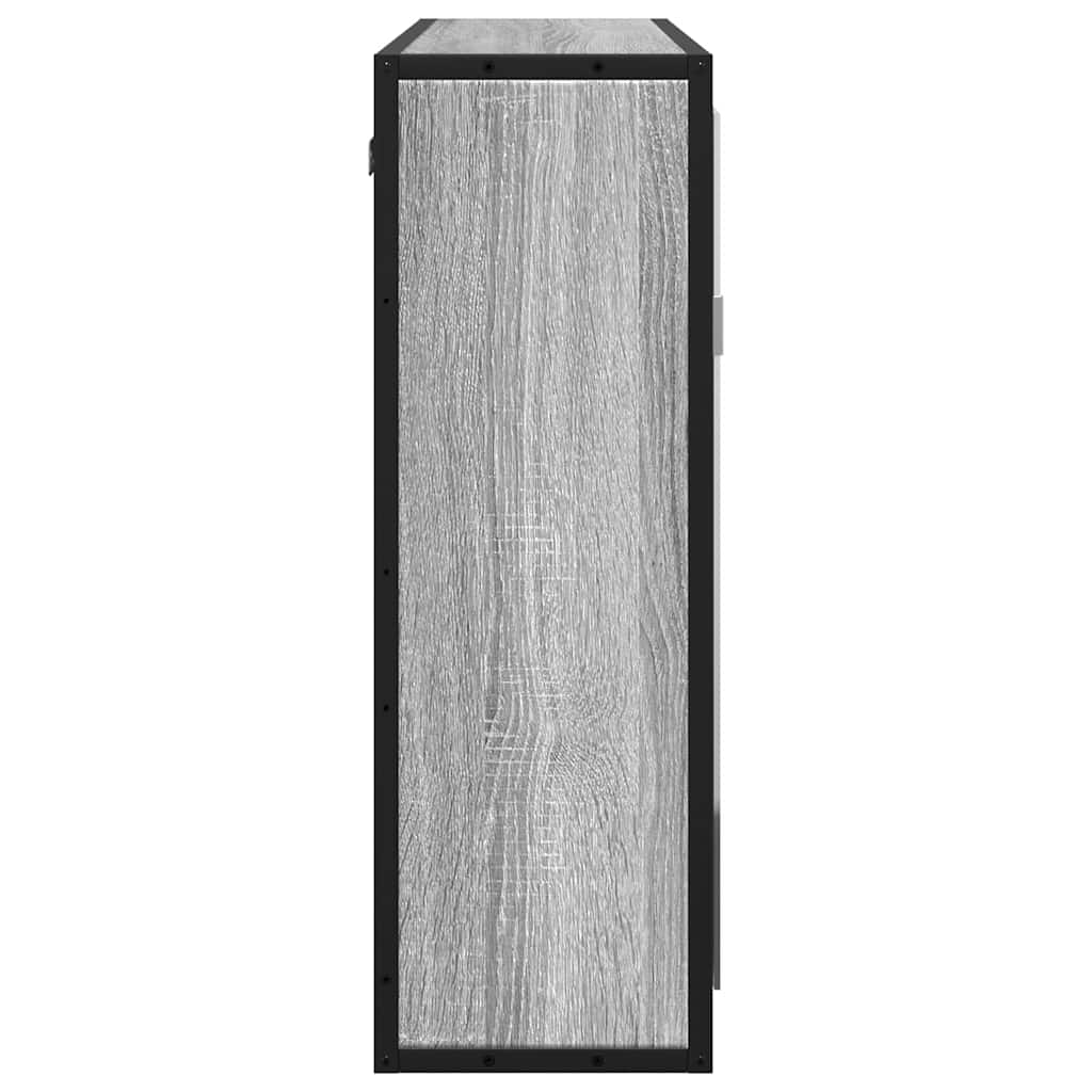 Harmaa kylpyhuoneen peilikaappi Rasura 65x20x60cm (puinen)