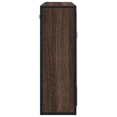 Kylpyhuoneen peilikaappi ruskea tammi 65x20x60 cm tekninen puu