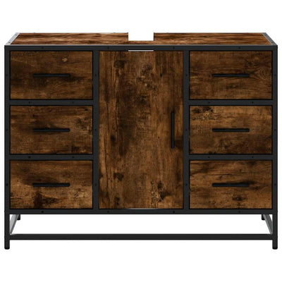 Savutammi kylpyhuonekaappi altaalla Atina 80x33x60cm (puinen)