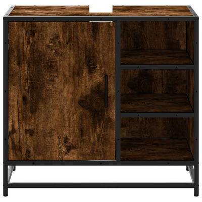 Savustettu tammi kylpyhuoneen pesuallaskaappi Napoleona 65x33x60cm