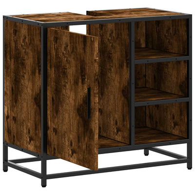 Savustettu tammi kylpyhuoneen pesuallaskaappi Napoleona 65x33x60cm