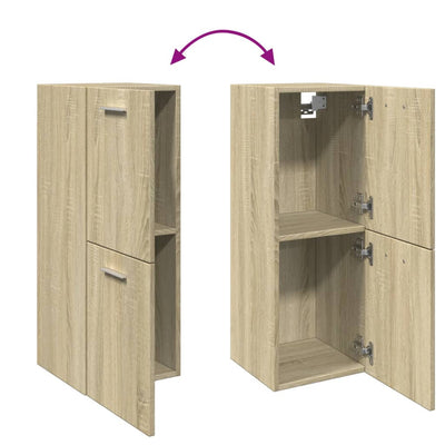 Sonoma tammi kylpyhuonekaappi Hikmet 30x30x80cm (lastulevy)